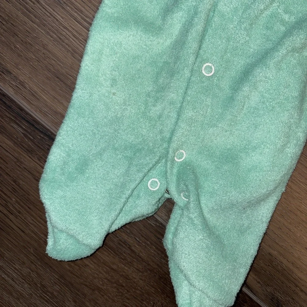 Vintage Sears Winnie The‎ Pooh Fleece Footie Pajamas Sleeper Baby 6-12 Month